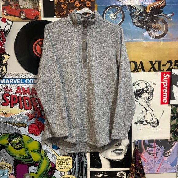 Grey and black 1/4 zip sweater - Picture 1 of 5